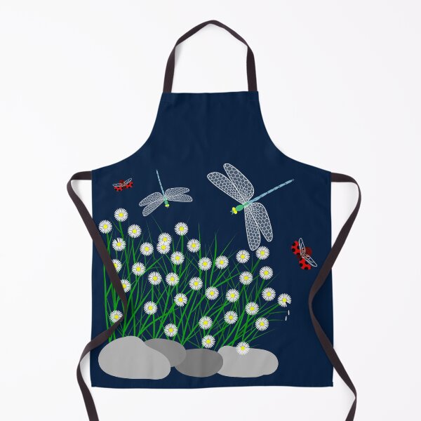 Item preview, DRAGONFLY IN DAISY BUSH designed and sold by NamSai.