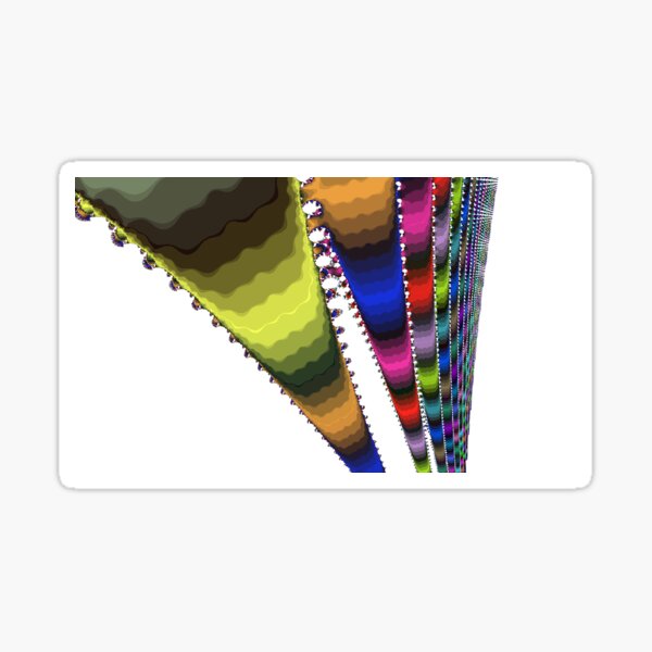 Beryl Rainbow Fractal Sticker