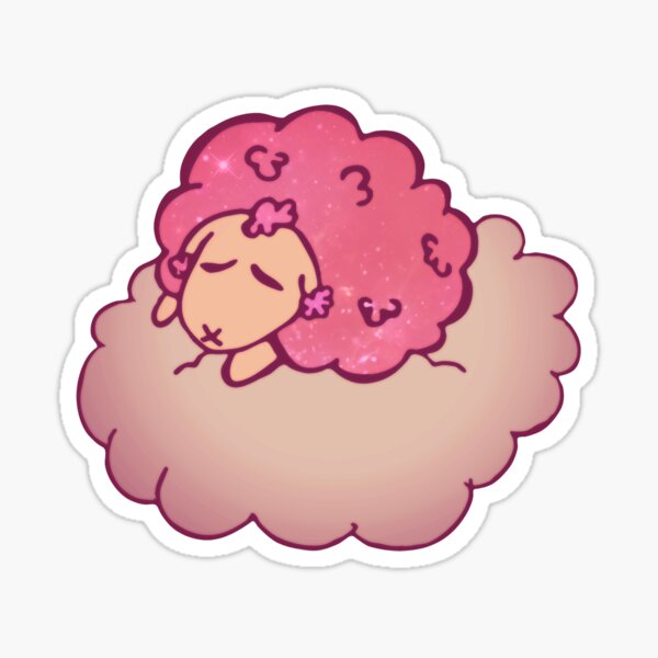 Slumbering Galaxy Sheep Sticker