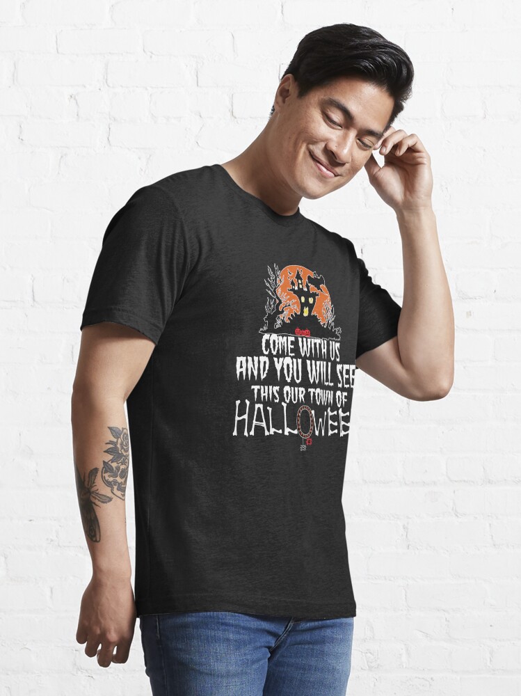 Alternate view of Best Halloween Town, Town of Halloween Essential T-Shirt