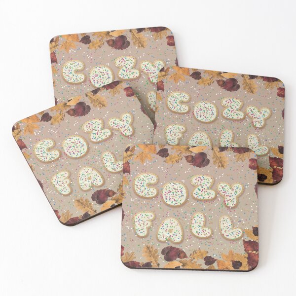 Item preview, Cozy fall - biscuits and leaves designed and sold by FunnyChameleon.