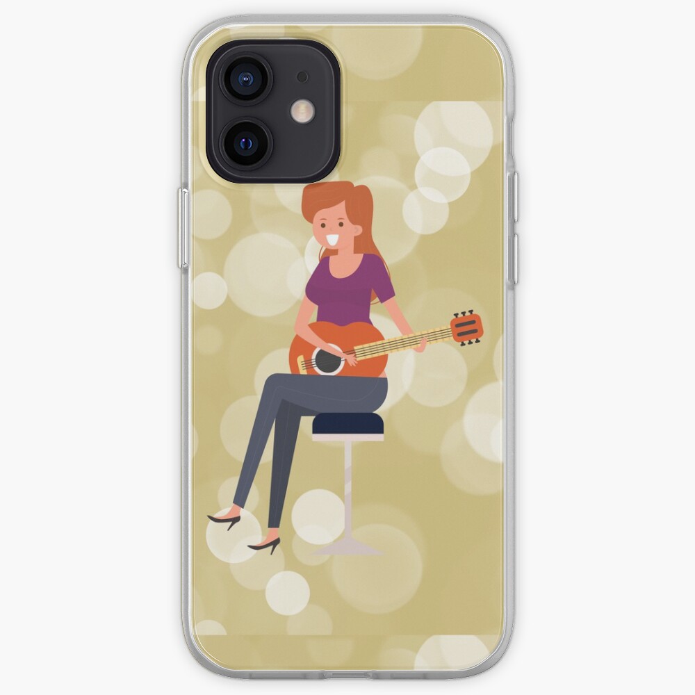 SERIES C- GUITAR-SEAMLESS PATTERN-39 iPhone Case & Cover