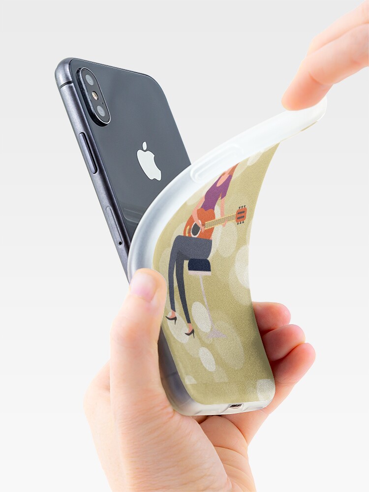Alternate view of SERIES C- GUITAR-SEAMLESS PATTERN-39 iPhone Case & Cover