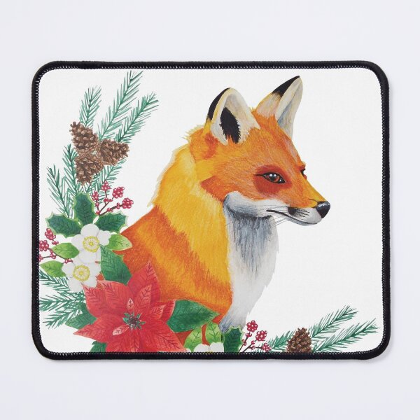 Item preview, Christmas fox watercolour designed and sold by By Kelly Attenborough.