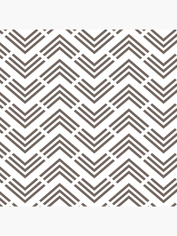 Grayish Brown and White Chevron Pattern Pairs 2022 Popular Color Sherwin Williams Garret Gray SW 6075 by ColorOfTheYears