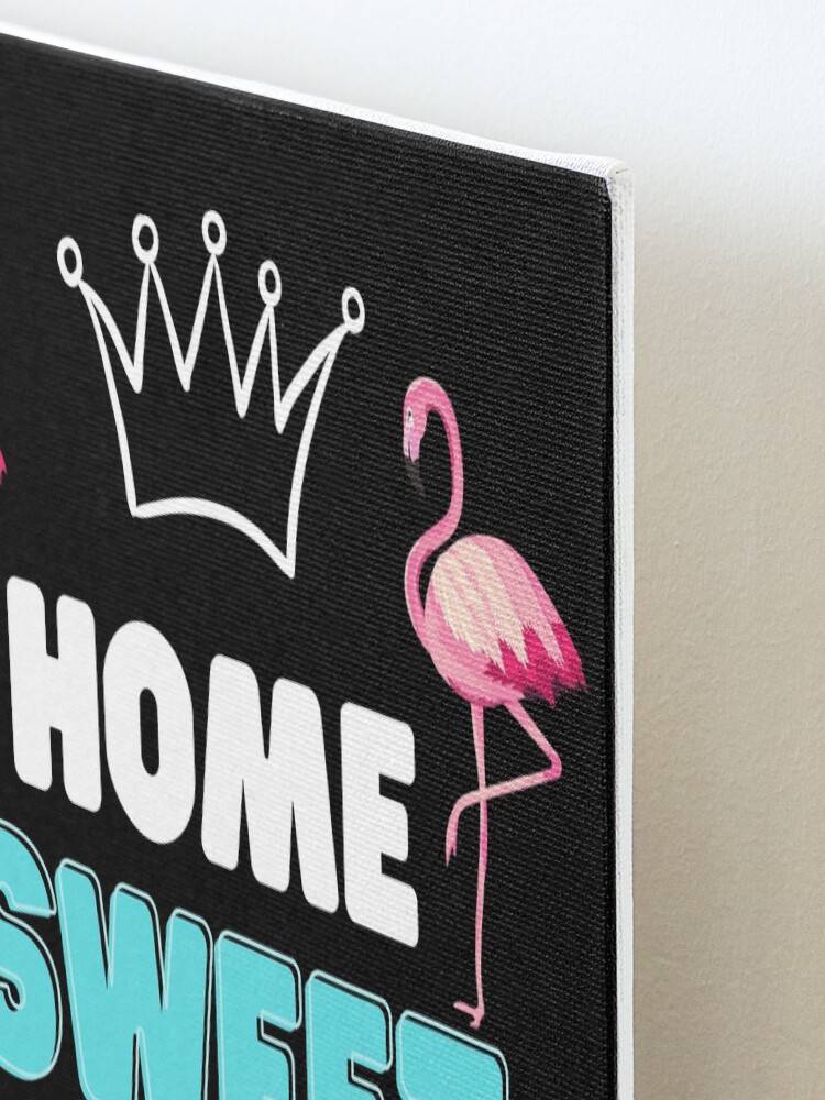 Alternate view of flamingo wall art design Mounted Print