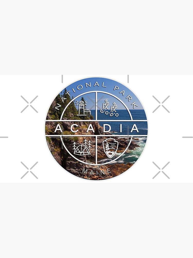 Acadia National Park Heraldic Photo Logo by VanyaKar