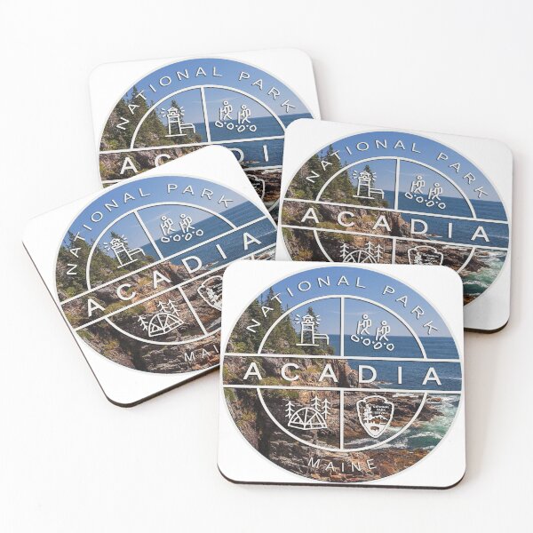 Item preview, Acadia National Park Heraldic Photo Logo designed and sold by VanyaKar.