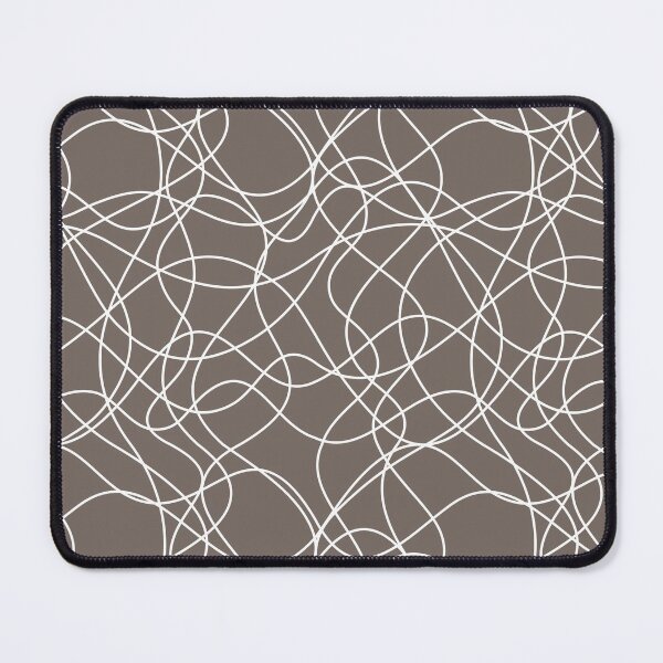 Item preview, Grayish Brown and White Scribbled Line Pattern Pairs 2022 Popular Color Sherwin Williams Garret Gray SW 6075 designed and sold by ColorOfTheYears.