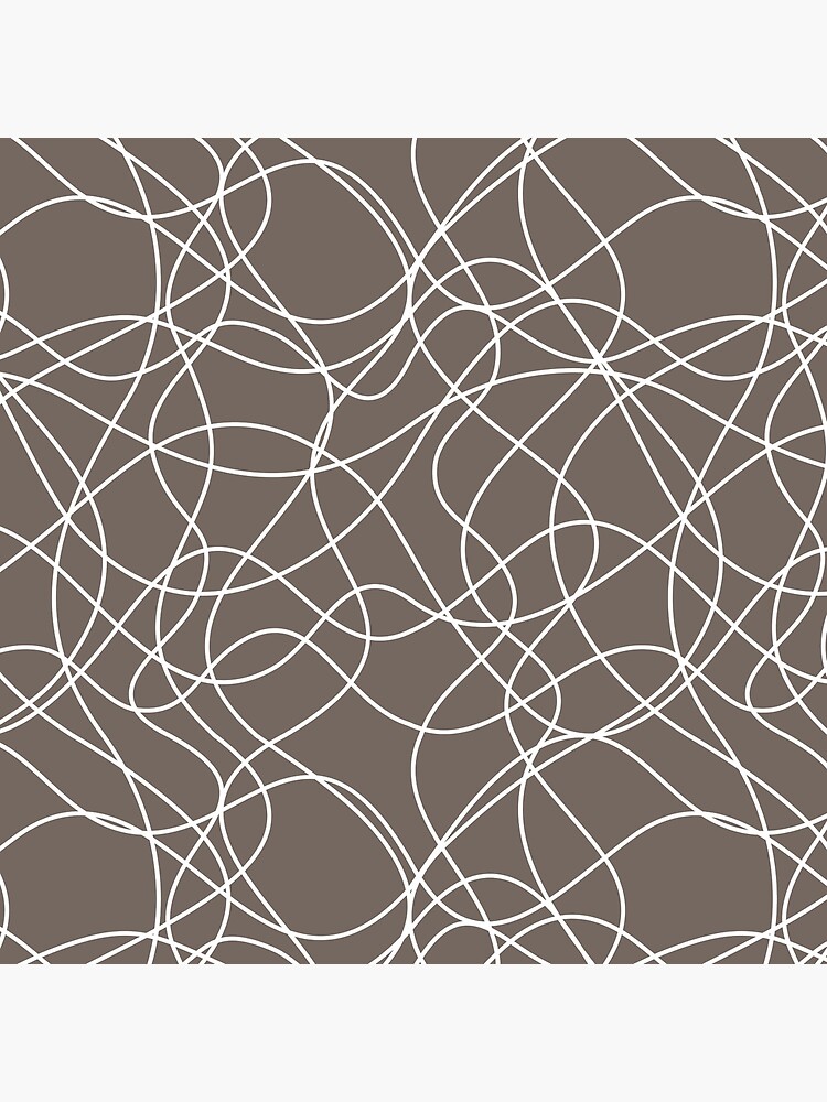 Grayish Brown and White Scribbled Line Pattern Pairs 2022 Popular Color Sherwin Williams Garret Gray SW 6075 by ColorOfTheYears