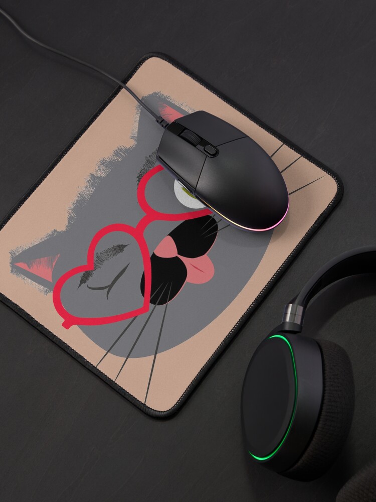 Alternate view of Brown cat Mouse Pad