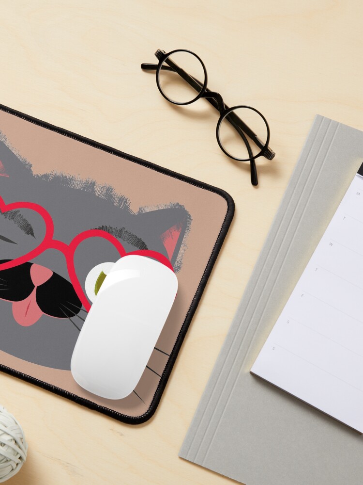 Alternate view of Brown cat Mouse Pad