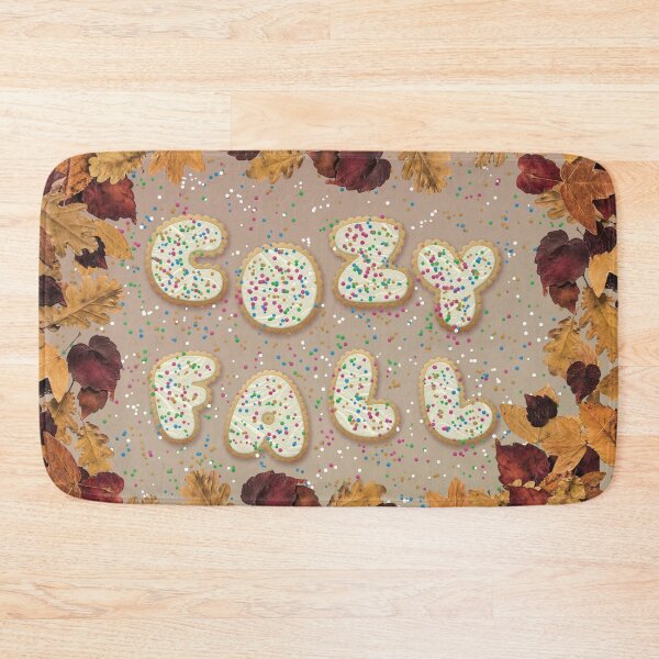 Item preview, Cozy fall - biscuits and leaves designed and sold by FunnyChameleon.