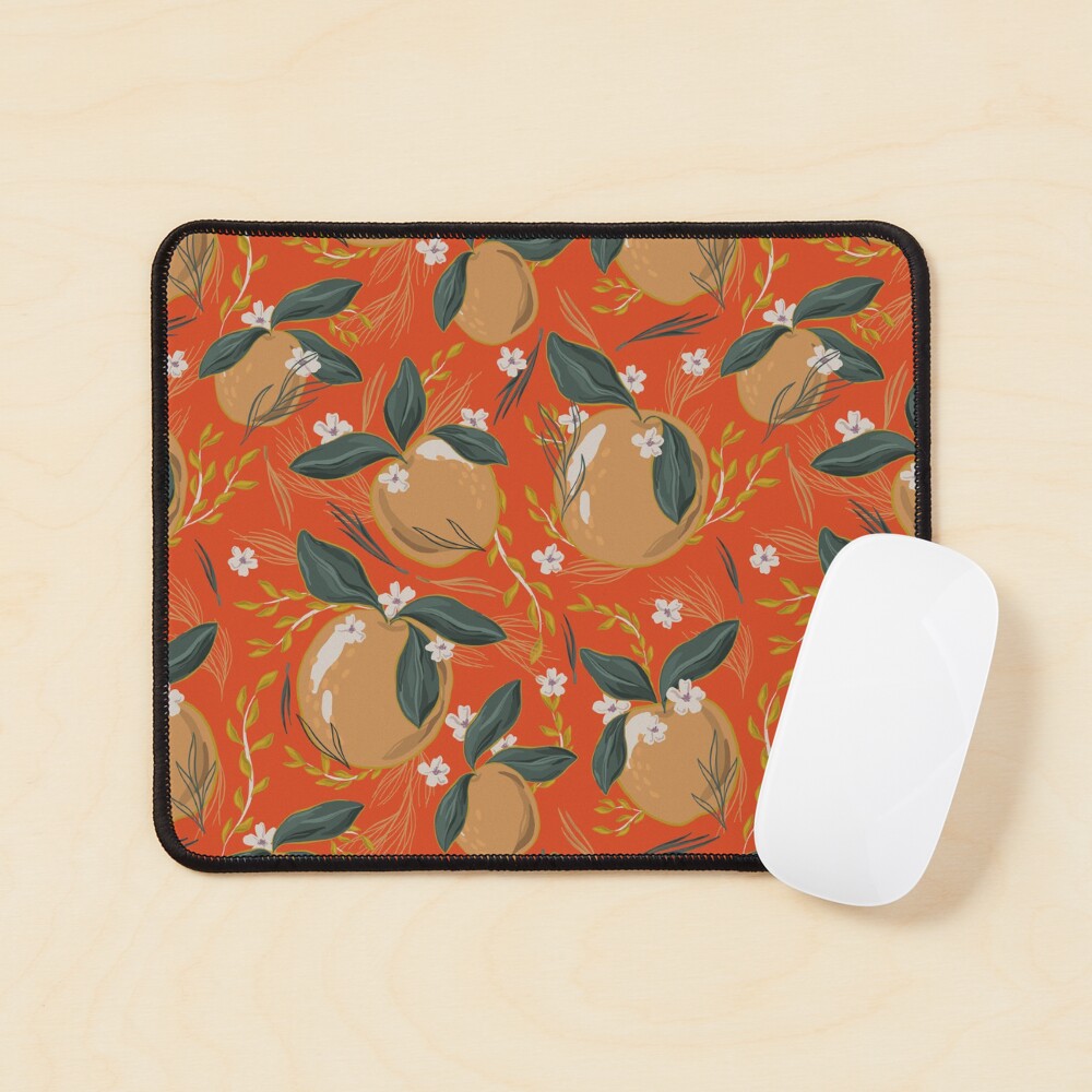 Oranges and Blossom Mouse Pad