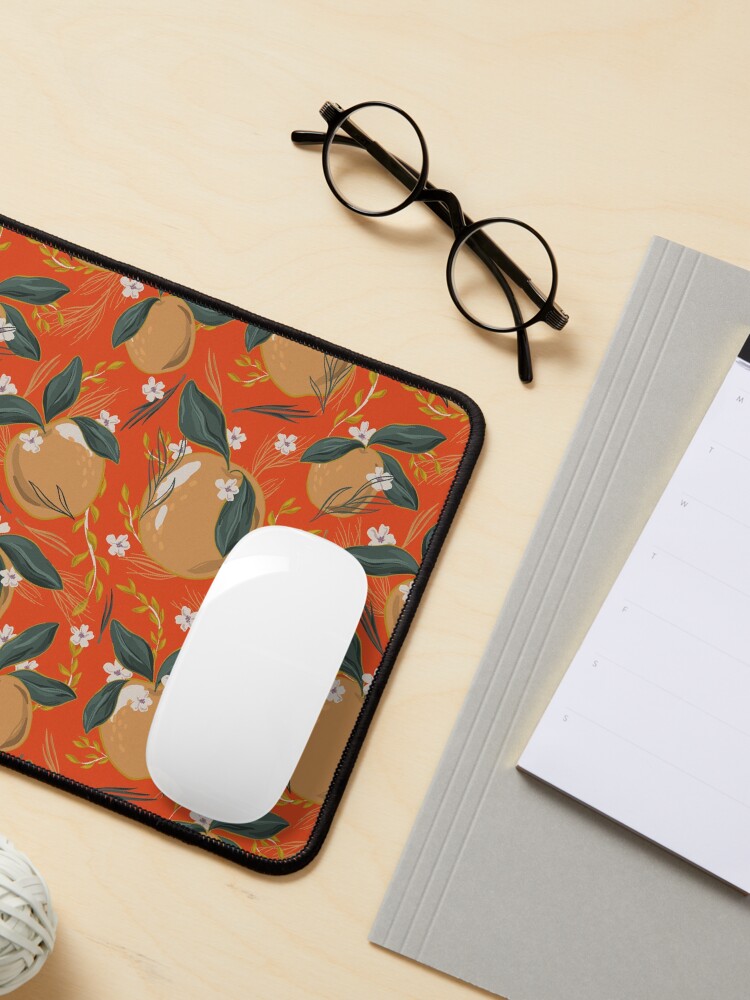 Alternate view of Oranges and Blossom Mouse Pad