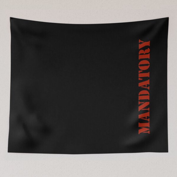 Item preview, Mandatory black red writing side designed and sold by Mandatory.