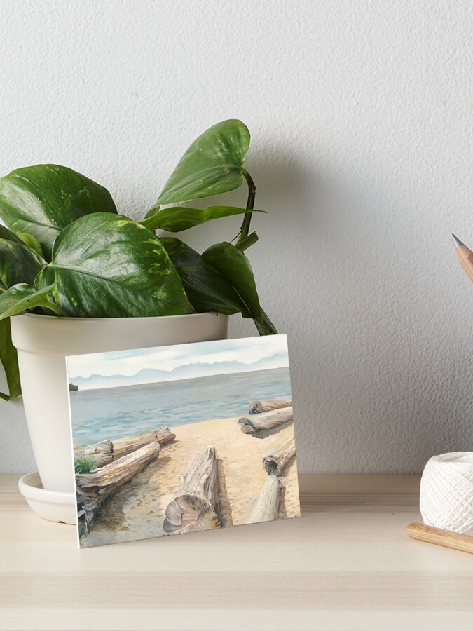 Thumbnail 1 of 2, Art Board Print, Ambleside Beach designed and sold by jknowles.