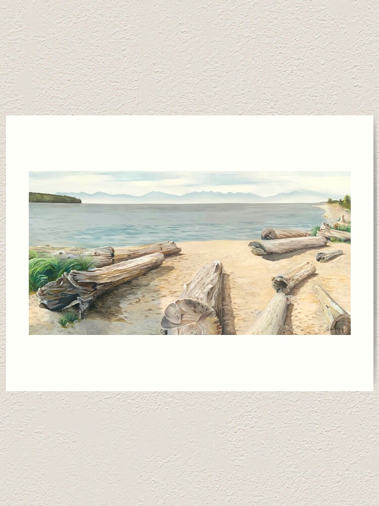 Thumbnail 2 of 3, Art Print, Ambleside Beach designed and sold by jknowles.