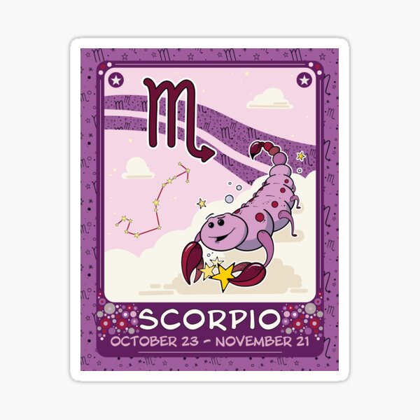 Scorpio Toon Sticker