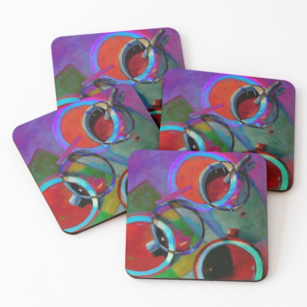 Item preview, Colorful Abstract Coffee Cups designed and sold by NancyMerkle.
