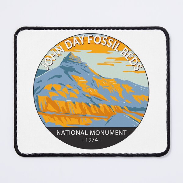 Item preview, John Day Fossil Beds National Monument Sheep Rock Oregon Circle designed and sold by KrisSidDesigns.