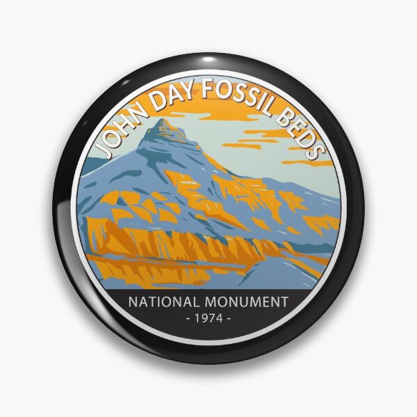 Item preview, John Day Fossil Beds National Monument Sheep Rock Oregon Circle designed and sold by KrisSidDesigns.