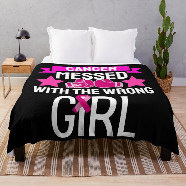 Item preview, Cancer Messed With The Wrong Chick, Breast Cancer Awareness designed and sold by BlackAble.