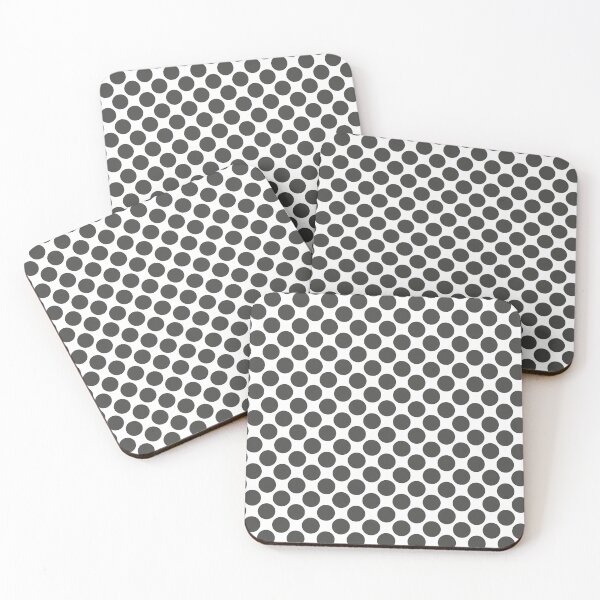 Item preview, Dark Gray and White Uniform Polka Dot Pattern Pairs 2022 Popular Color Sherwin Williams Iron Ore SW 7069 designed and sold by ColorOfTheYears.