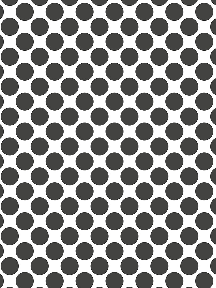 Imagen 4 de 4, Camiseta gráfica con la obra Dark Gray and White Uniform Polka Dot Pattern Pairs 2022 Popular Color Sherwin Williams Iron Ore SW 7069, diseñada y vendida por ColorOfTheYears.
