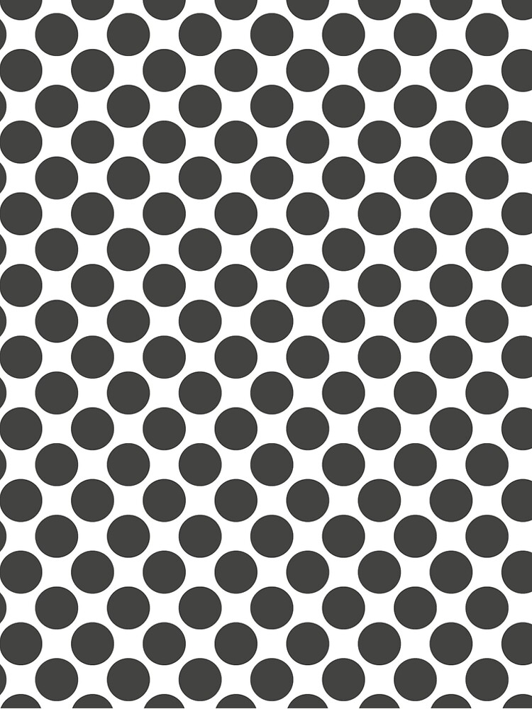 Aperçu 5 sur 5. Robe trapèze avec l'œuvre Dark Gray and White Uniform Polka Dot Pattern Pairs 2022 Popular Color Sherwin Williams Iron Ore SW 7069 créée et vendue par ColorOfTheYears.