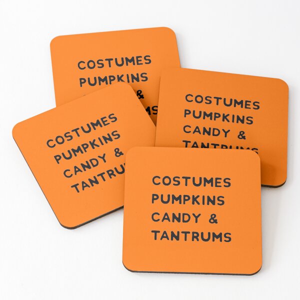Item preview,  Costumes, Pumpkins, Candy & Tantrums - Funny Halloween Words designed and sold by HungryDino.