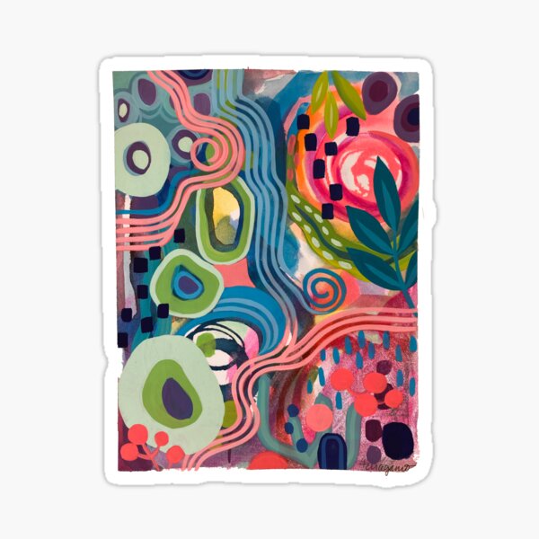 Item preview, Abstract Garden designed and sold by artsydenise.