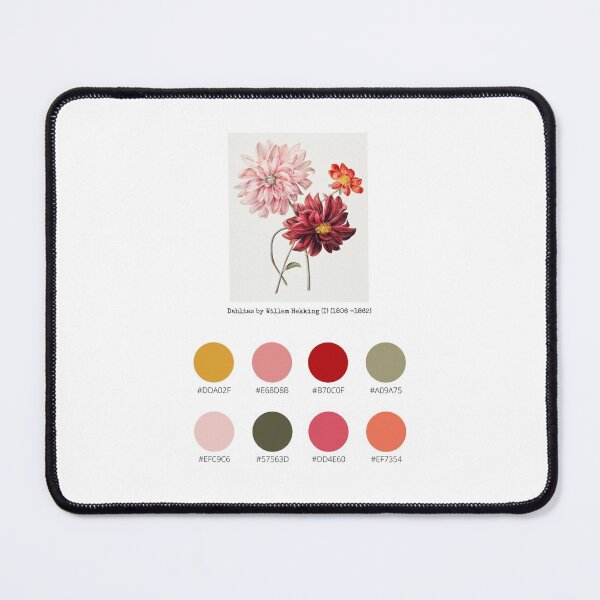 Item preview, Colour Palette of Dahlias by Willem Hekking (I) (1806 –1862) designed and sold by CoffeewithAnh.