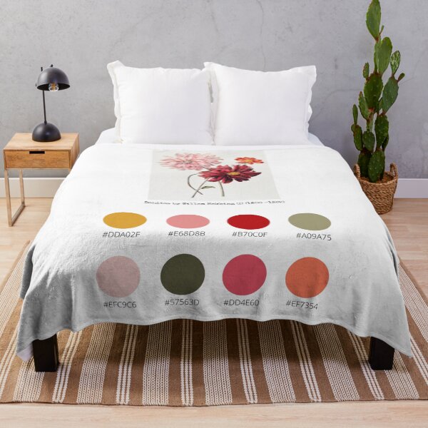 Item preview, Colour Palette of Dahlias by Willem Hekking (I) (1806 –1862) designed and sold by CoffeewithAnh.