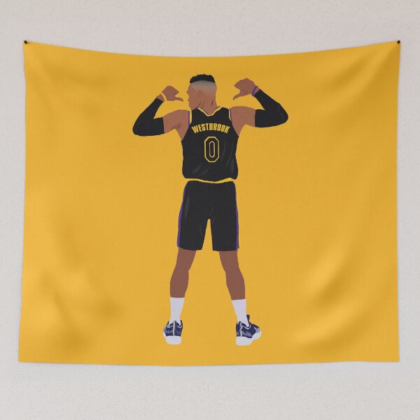 Item preview, Russell Westbrook 0 Los Angeles Lakers Black Mamba Jersey designed and sold by Basketball For Life.