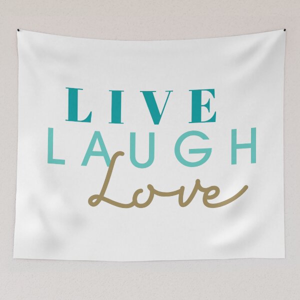Aperçu de l'œuvre Live Laugh Love créée et vendue par Teallady.