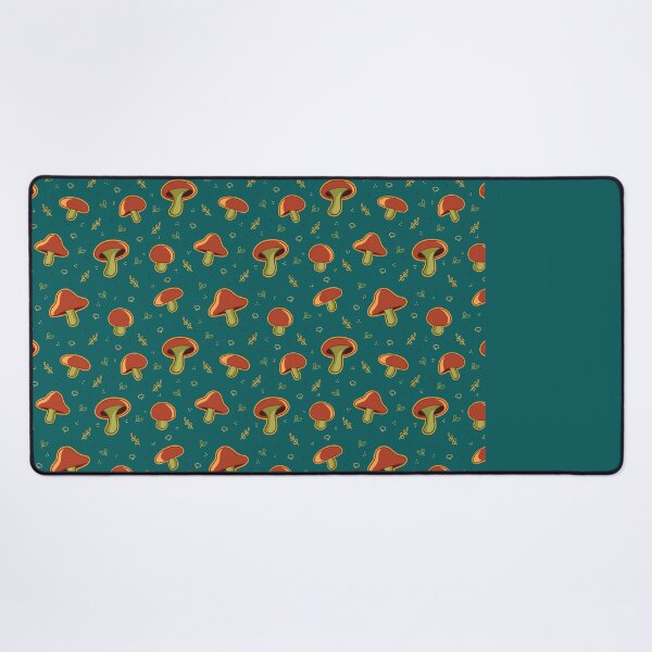Item preview, Fungi Fun Mushroom Pattern 3! Teal Background designed and sold by KaraKingDesign.