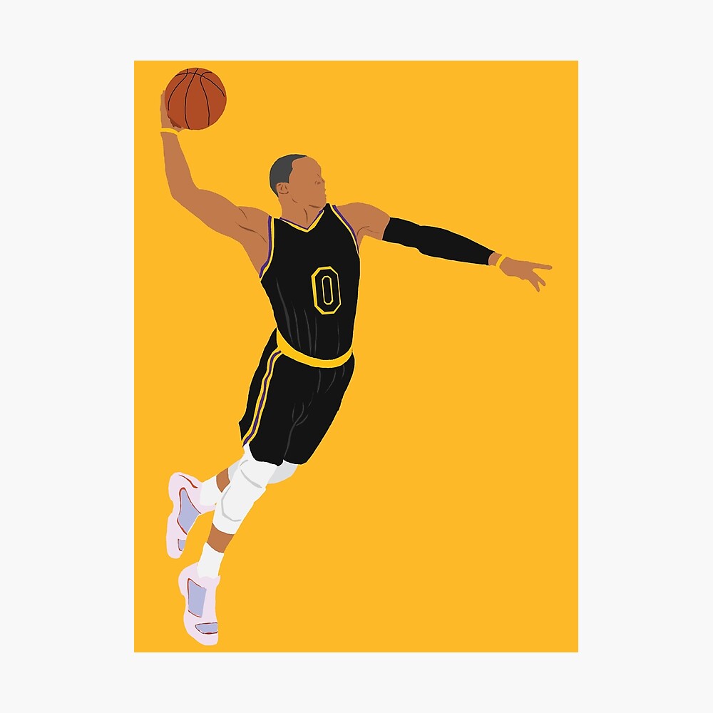 Russell Westbrook 0 Los Angeles Lakers Black Mamba Jersey Poster for Sale  by Basketball For Life