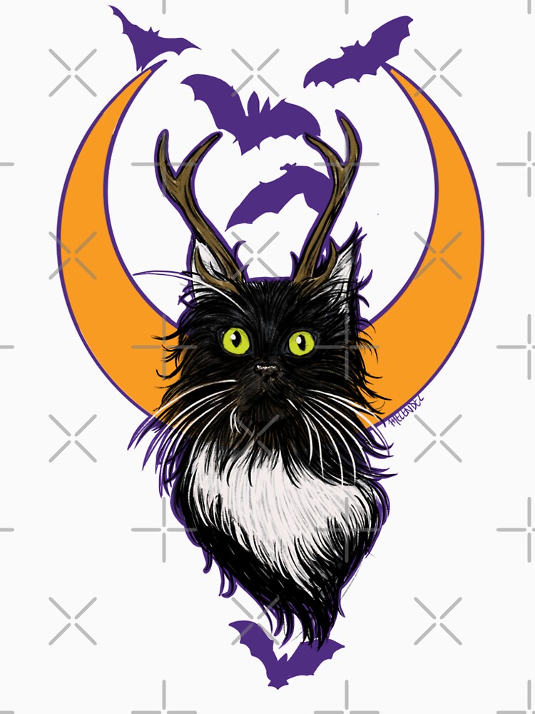 Thumbnail 6 of 6, Premium Scoop T-Shirt, Moon Cat designed and sold by GambitsInk.