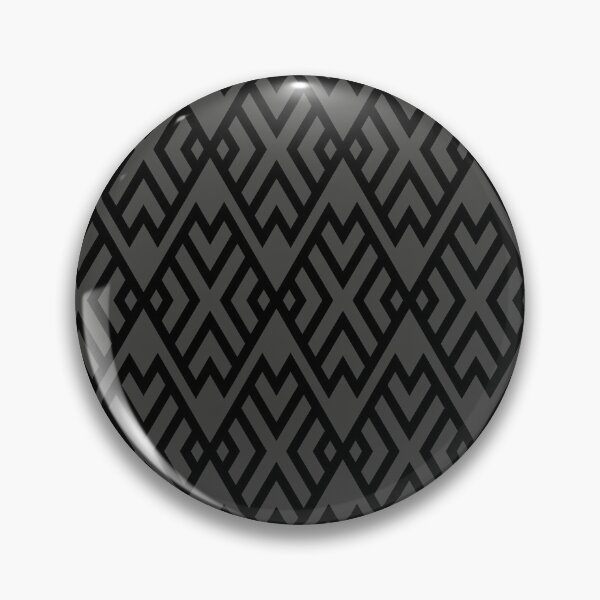 Artikelvorschau, Dark Gray and Black Shape Tile Pattern Pairs 2022 Popular Color Sherwin Williams Iron Ore SW 7069 entworfen und verkauft von ColorOfTheYears.