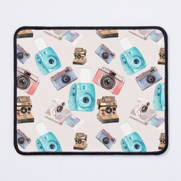 Item preview, Watercolor Vintage Cameras Pattern designed and sold by ShopLizCreates.