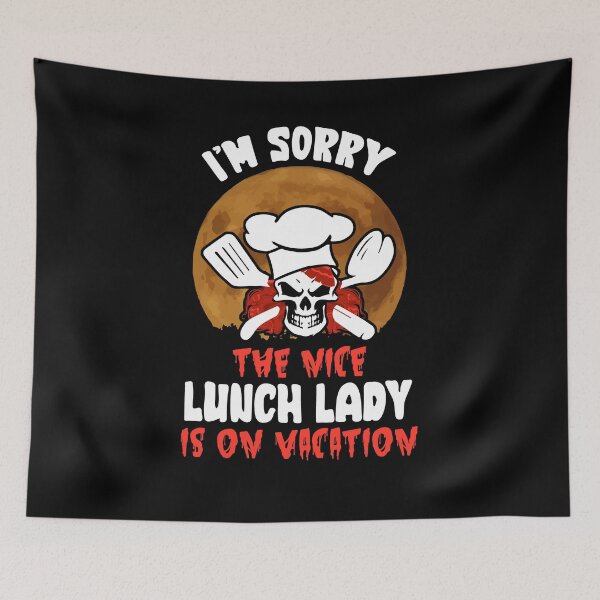 Item preview, The Nice Lunch Lady Halloween Scary Skeleton Vacation designed and sold by Dressed For  Duty.