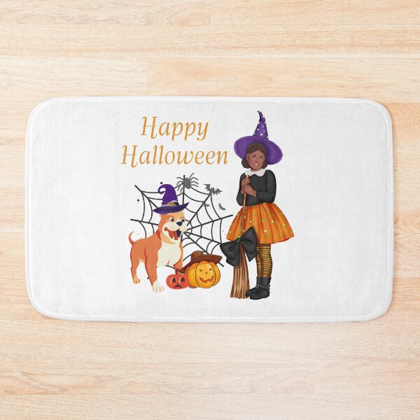 Item preview, Copy of Happy Halloween cute dog and witch designed and sold by ajtechdesigns.