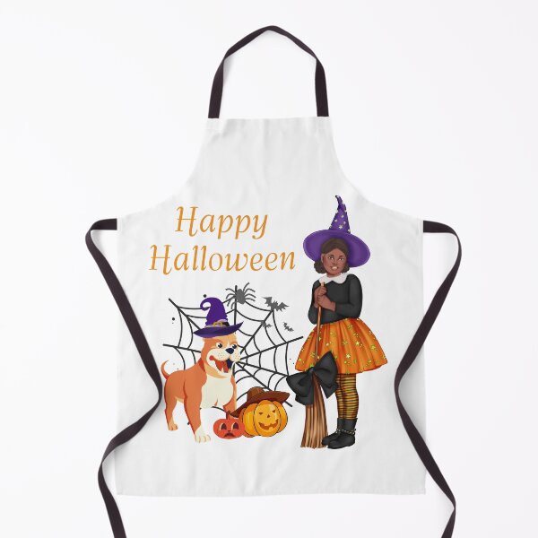Item preview, Copy of Happy Halloween cute dog and witch designed and sold by ajtechdesigns.