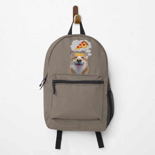 Item preview, Cute Corgi doggie daydreaming about delicious cheesy pizza designed and sold by Artsy Pandy.