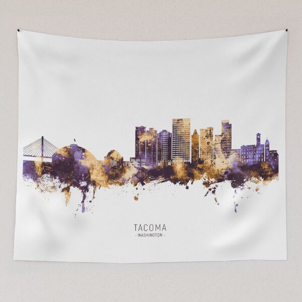 Item preview, Tacoma Washington Skyline designed and sold by ArtPrints.