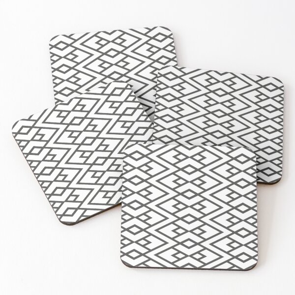 Item preview, Dark Gray and White Diamond Shape Pattern Pairs 2022 Popular Color Sherwin Williams Iron Ore SW 7069 designed and sold by ColorOfTheYears.