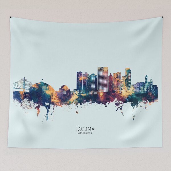 Item preview, Tacoma Washington Skyline designed and sold by ArtPrints.