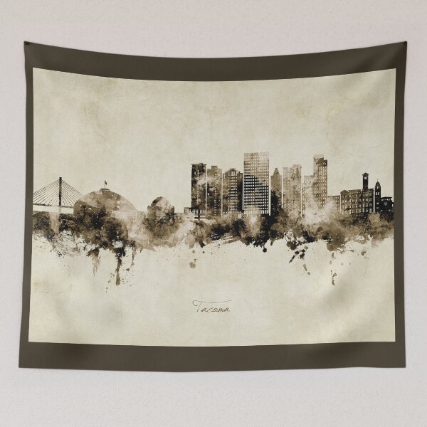 Item preview, Tacoma Washington Skyline designed and sold by ArtPrints.
