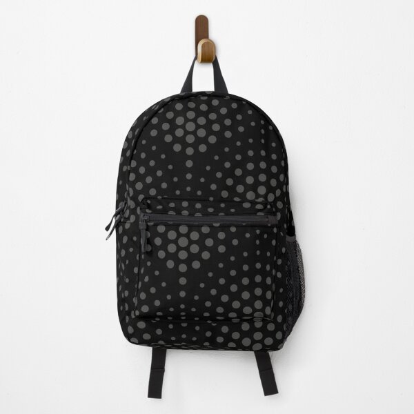 Item preview, Dark Gray and Black Polka Dot Scallop Pattern Pairs 2022 Popular Color Sherwin Williams Iron Ore SW 7069 designed and sold by ColorOfTheYears.